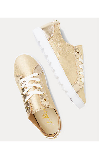 THE LILLY SNEAKER, GOLD METALLIC