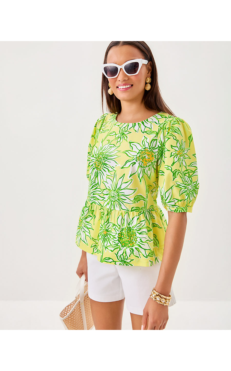 HISLI SHORT SLEEVE TOP, LIMONCELLO SUNBELIEVABLE