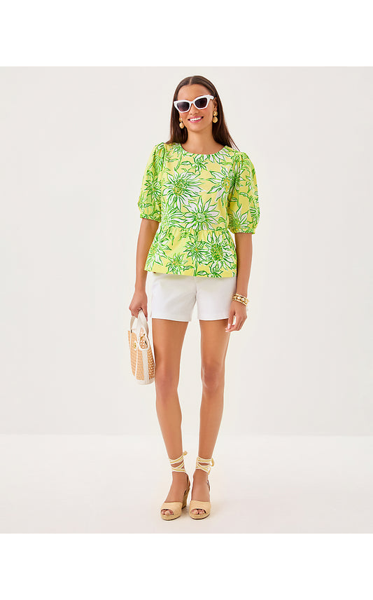 HISLI SHORT SLEEVE TOP, LIMONCELLO SUNBELIEVABLE