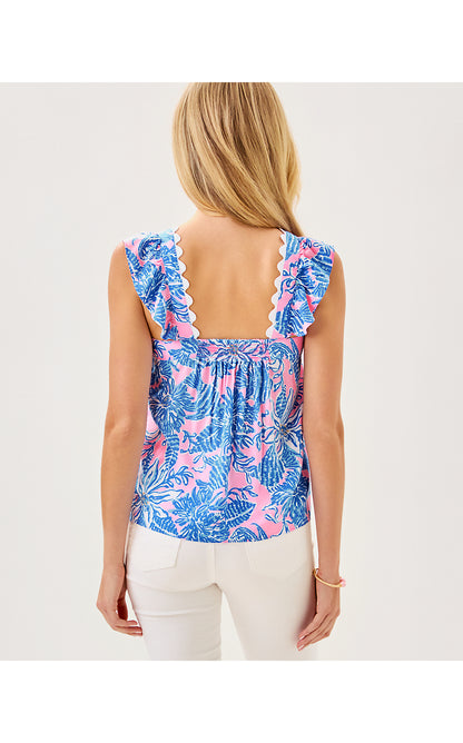 GYAH SLEEVELESS TOP, CONCH SHELL PINK UP SCALE