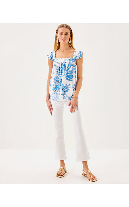 GYAH SLEEVELESS TOP, RESORT WHITE JET SET JUNGLE