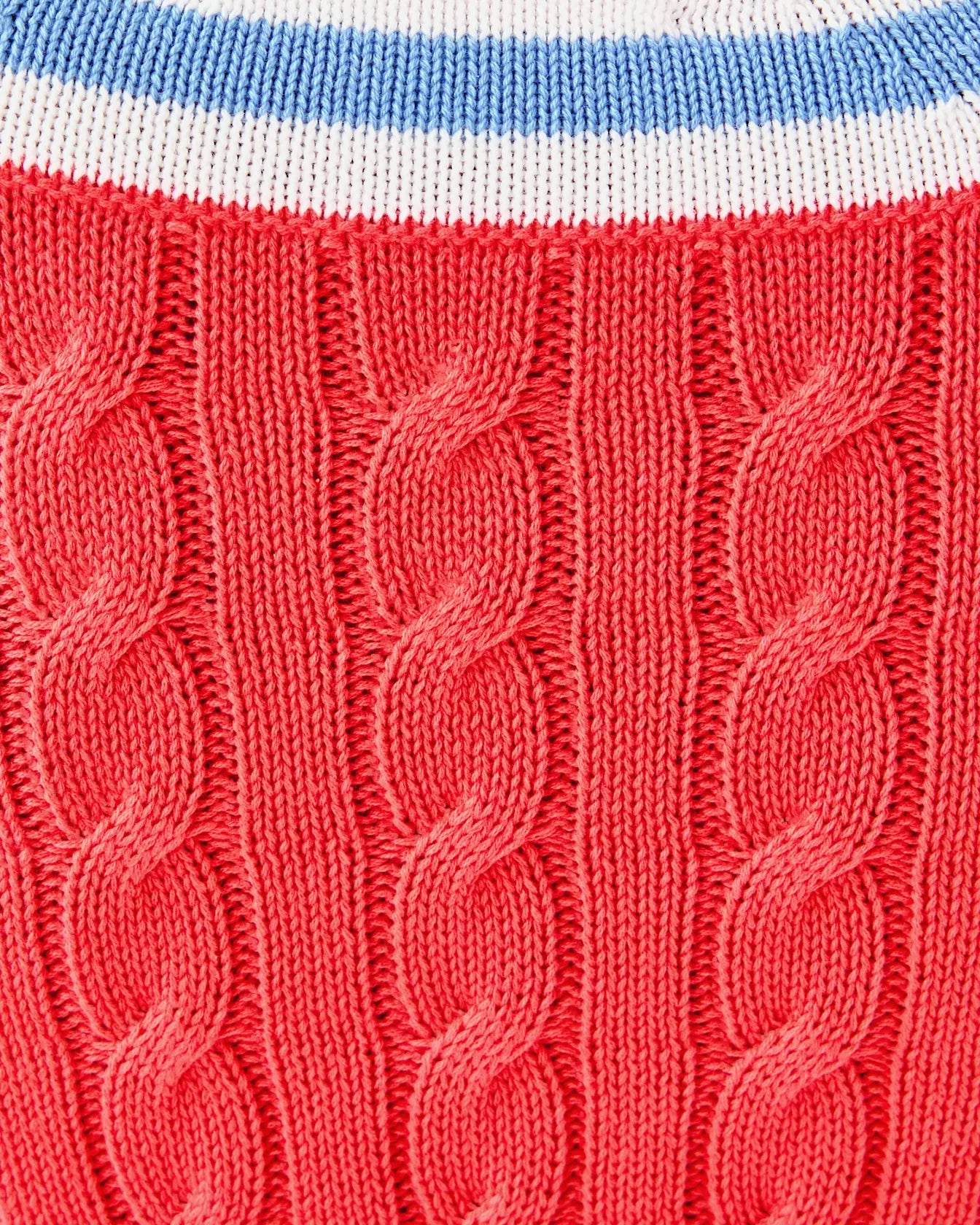 BROCKTON SWEATER, CANE CORAL X JACARANDA BLUE TIPPING