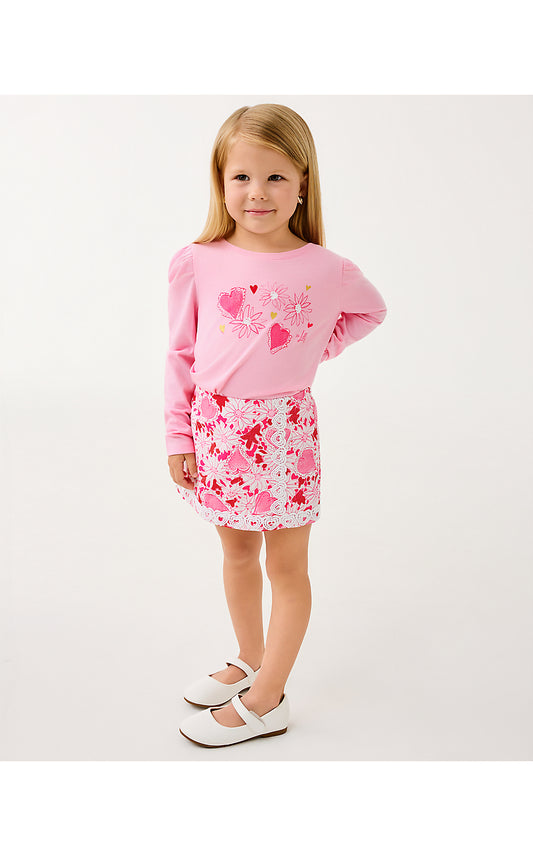 MINI MICHELINA SKORT, COCONUT DEAR HEART