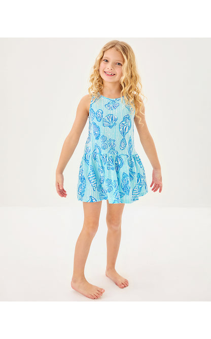 MINI DIXI DRESS, FRESH WATER BLUE COOL AS SHELL