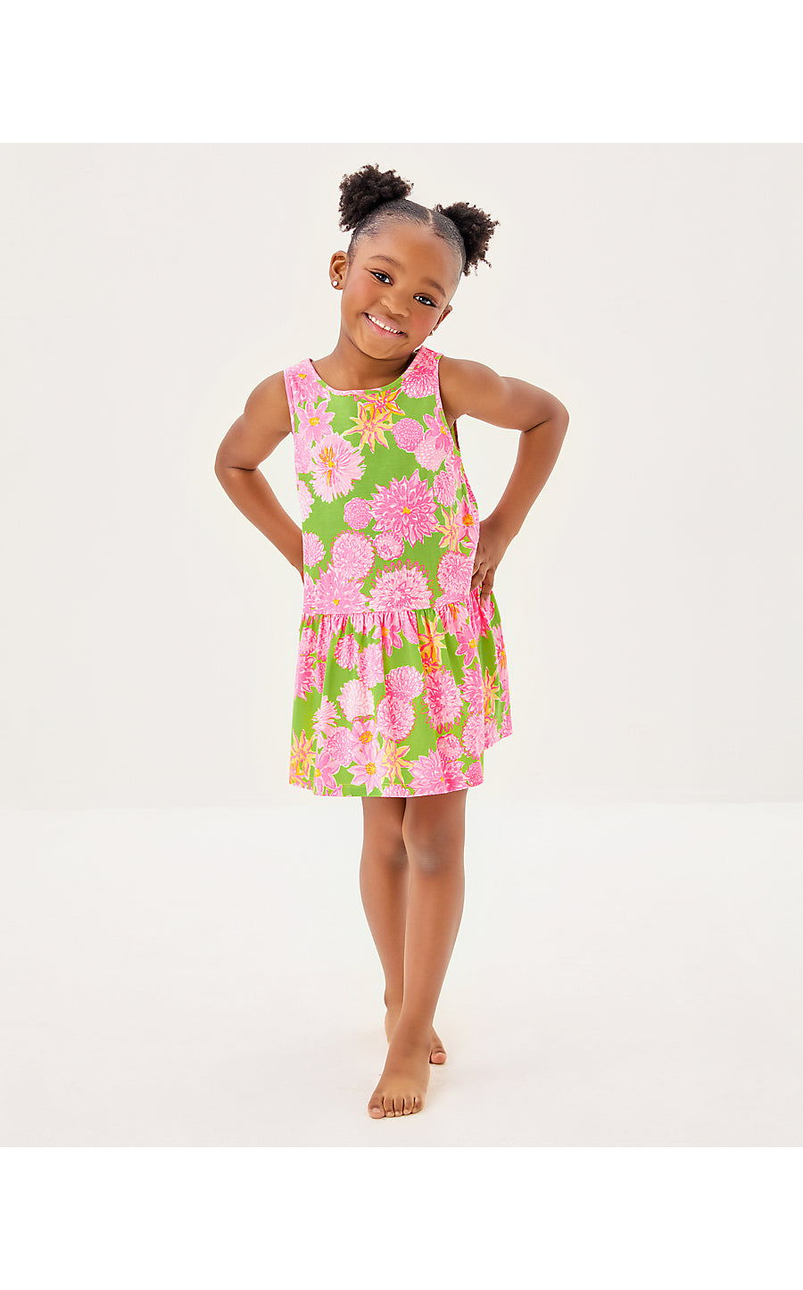 MINI DIXI DRESS, MULTI SEASIDE GARDEN