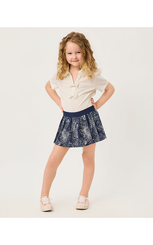SYLVANA SKORT, LOW TIDE NAVY LIL PALM PROWL