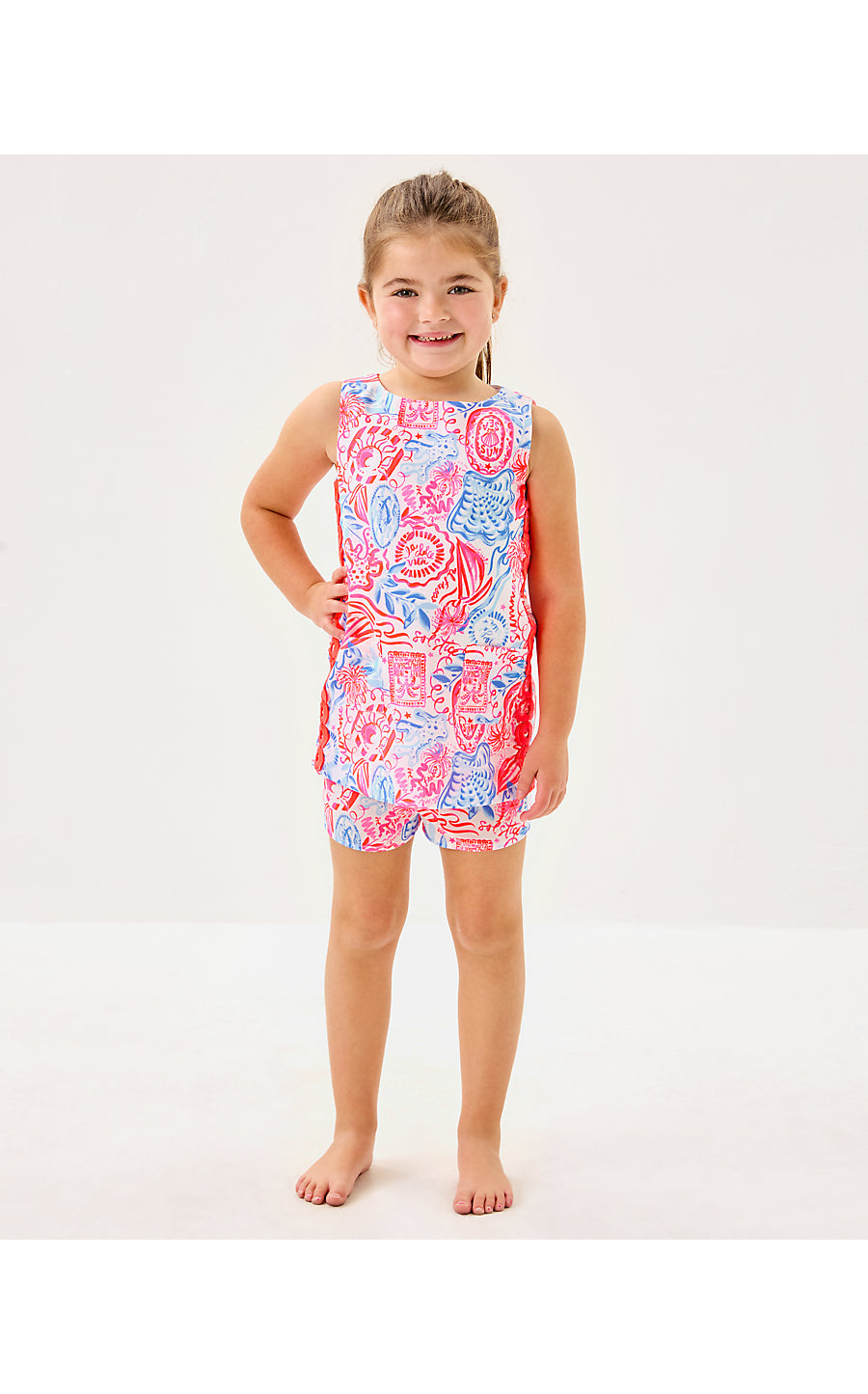 MINI ROMEY SHIFT SET, RESORT WHITE LIL SUN SEA SAND