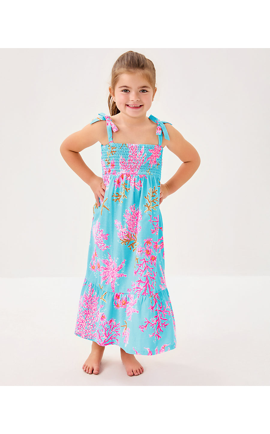 MINI KAILUA MAXI DRESS, MULTI ROYAL CORAL