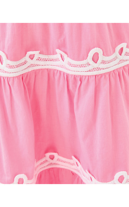 MINI ZANNA MIDI DRESS, CONCH SHELL PINK