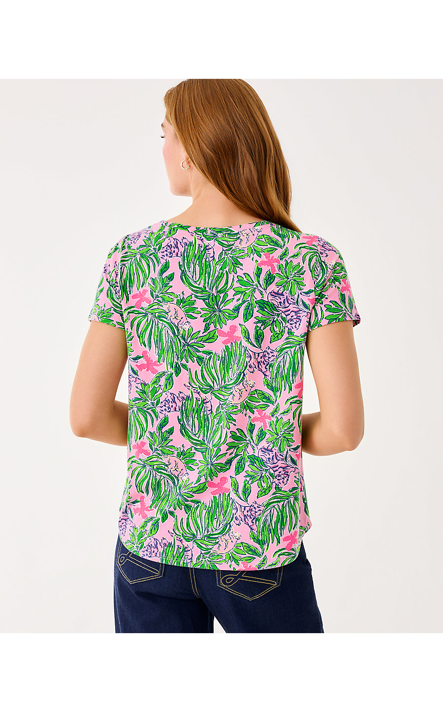KEY WEST TOP, CONCH SHELL PINK ROARING WITH JOY
