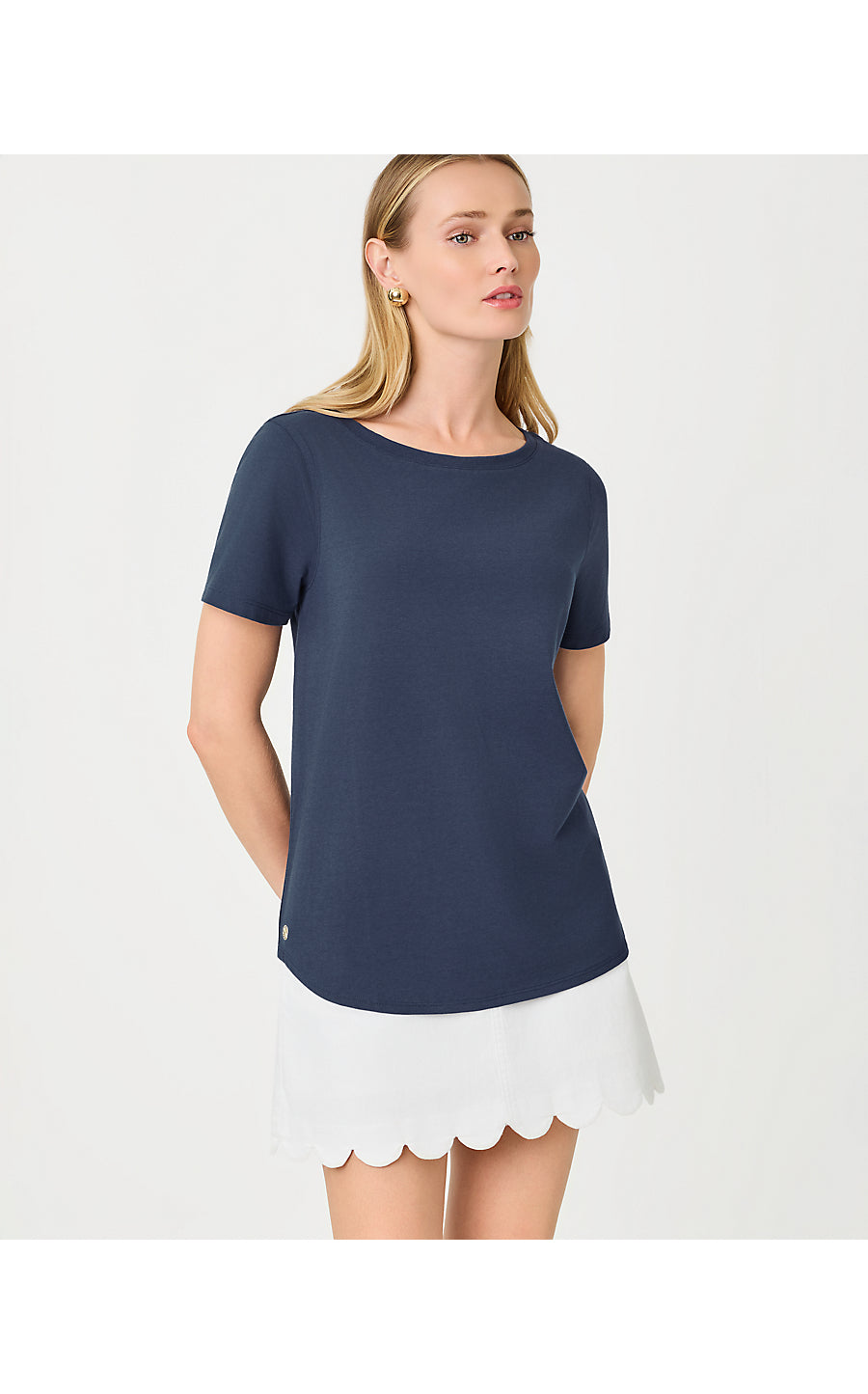 KEY WEST TOP, LOW TIDE NAVY