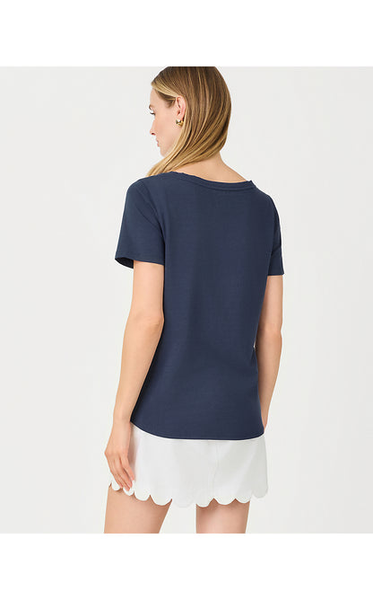 KEY WEST TOP, LOW TIDE NAVY