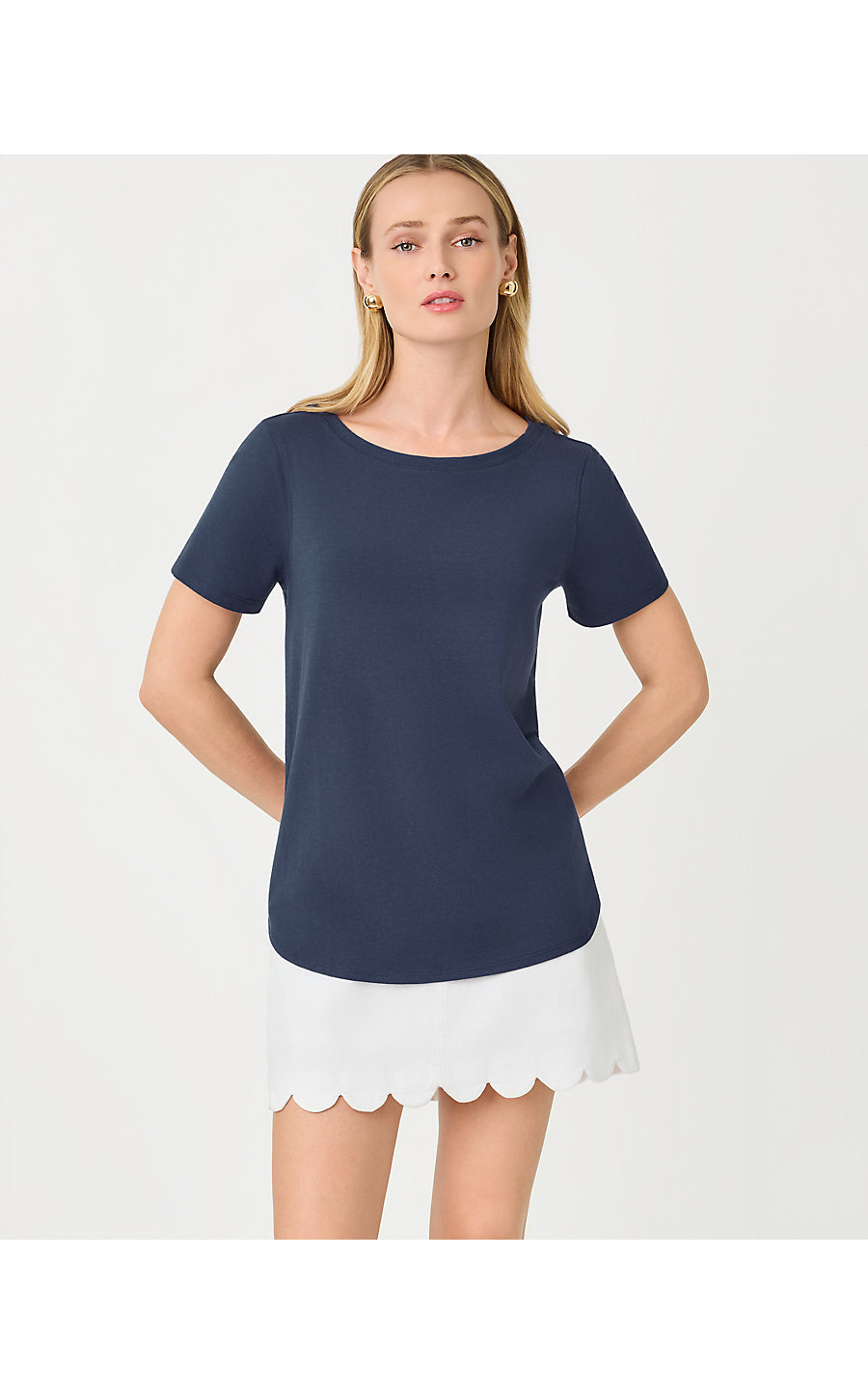 KEY WEST TOP, LOW TIDE NAVY