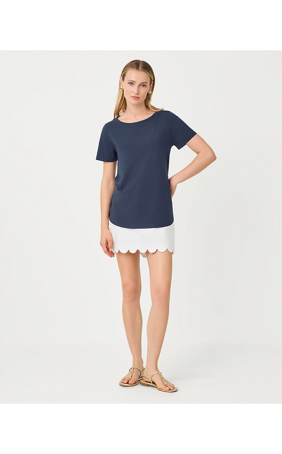 KEY WEST TOP, LOW TIDE NAVY
