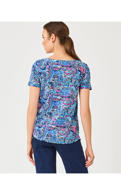 KEY WEST TOP, MULTI PAISLEY PARADE