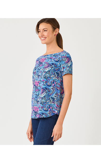 KEY WEST TOP, MULTI PAISLEY PARADE