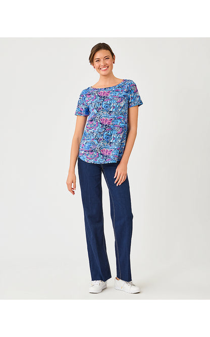 KEY WEST TOP, MULTI PAISLEY PARADE