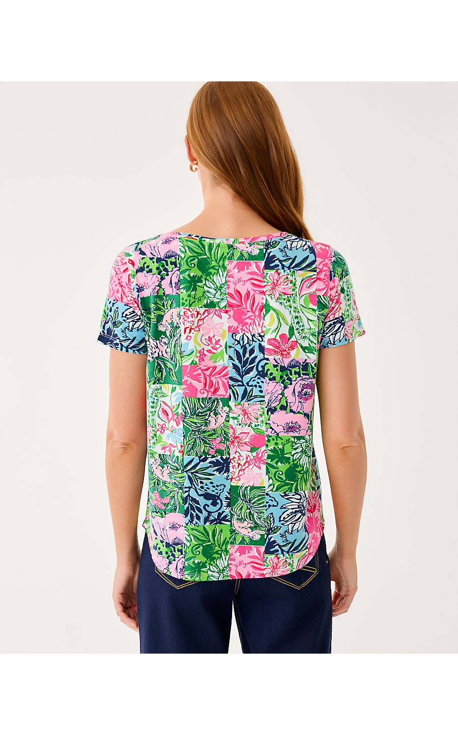 KEY WEST TOP, MULTI PARTY PUNCH PATCH