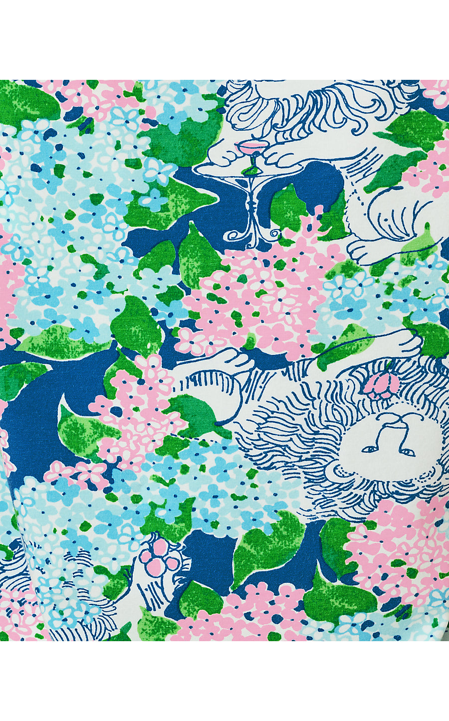 KEY WEST TOP, STARLIGHT NAVY LYDIA THE LION