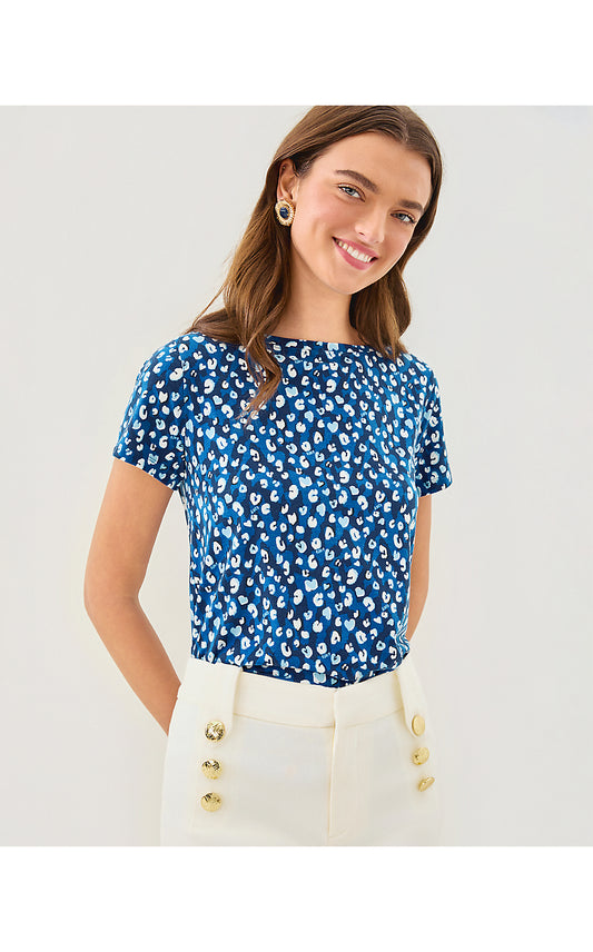 KEY WEST TOP, STARLIGHT NAVY YOURE AN ANIMAL