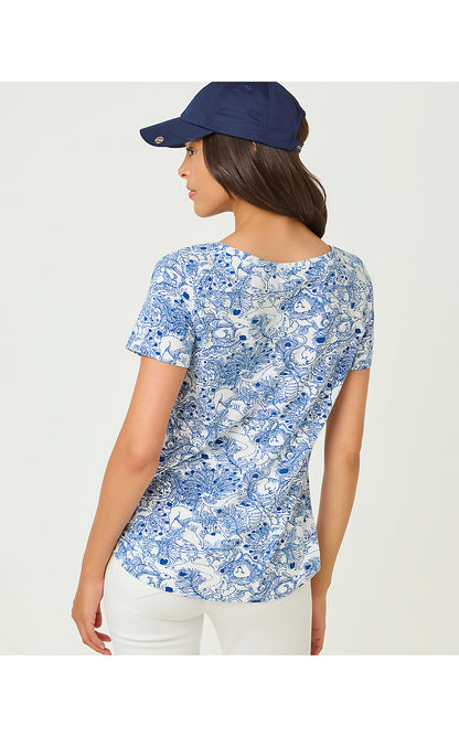 KEY WEST TOP, STARLIGHT NAVY ZOOLOGY