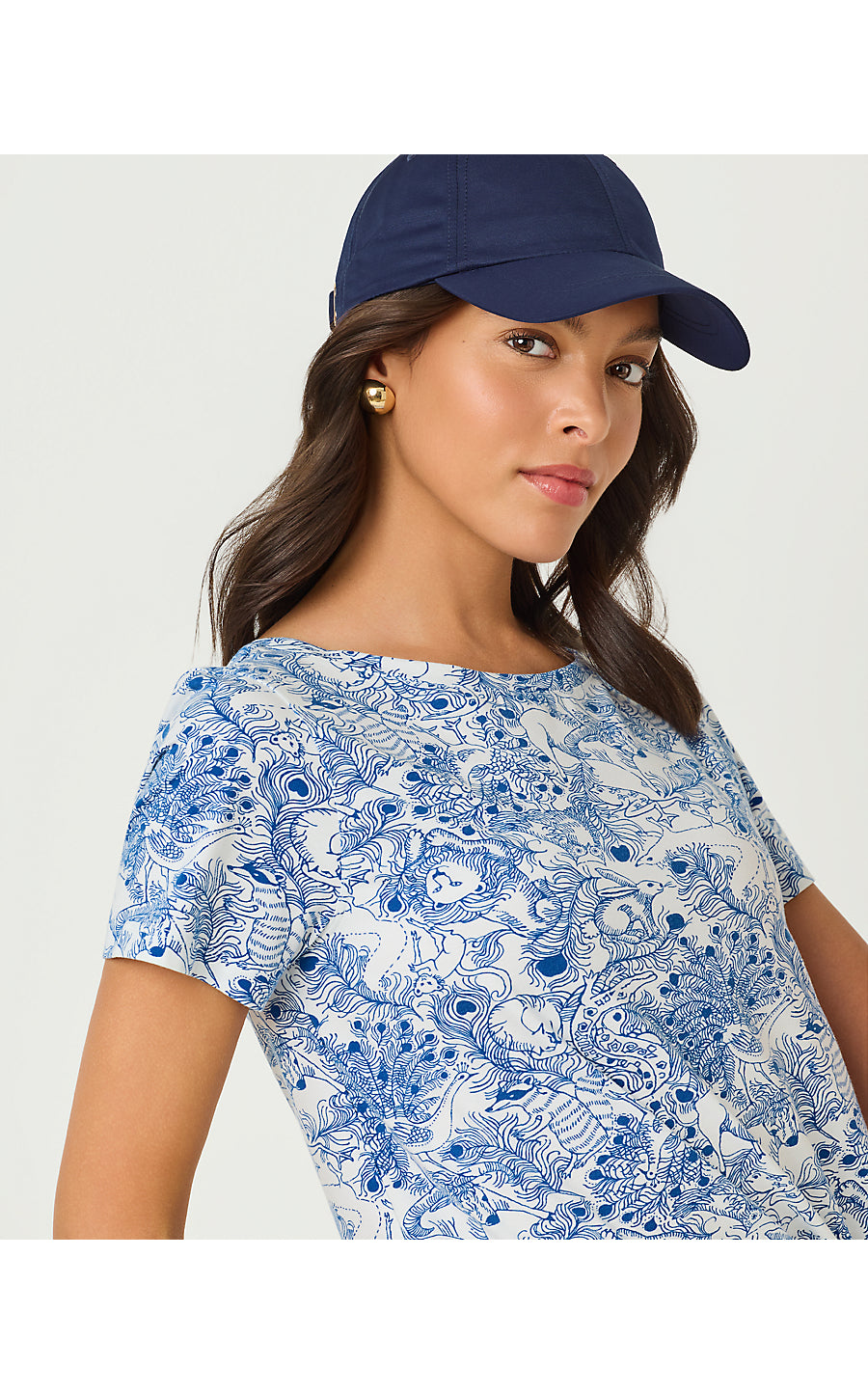 KEY WEST TOP, STARLIGHT NAVY ZOOLOGY