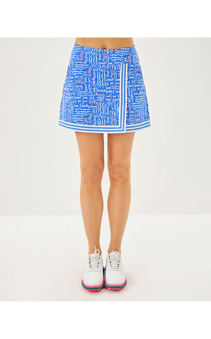 MONICA 15" SKORT UPF 50+, SUNWASHED BLUE SEACRETS GOLF