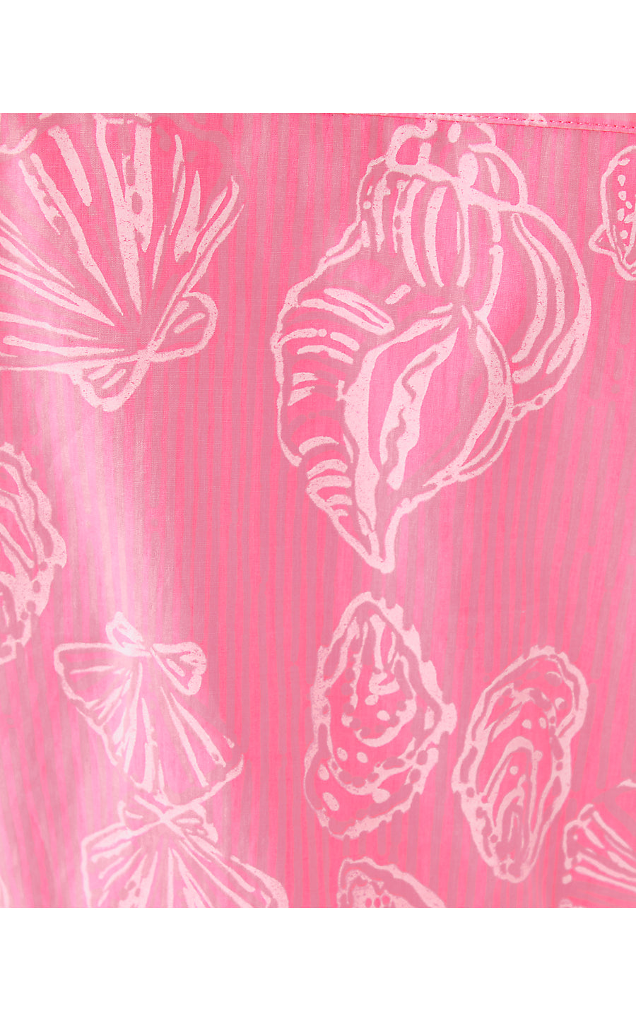 BREAH SLEEVELESS BUTTON DOWN, ROUSSEAU PINK COOL AS SHELL OVERPRINT