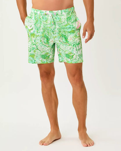 MENS STUFF DEL LAGO SWIM TRUNK, RESORT WHITE SHIP TO SHORE
