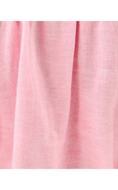 CALAIS SHORT SLEEVE TOP, CONCH SHELL PINK X RESORT WHITE