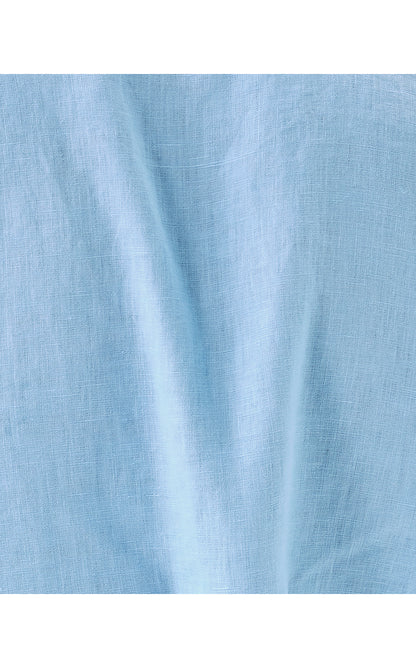 CARDEN RUFFLE TOP, JACARANDA BLUE