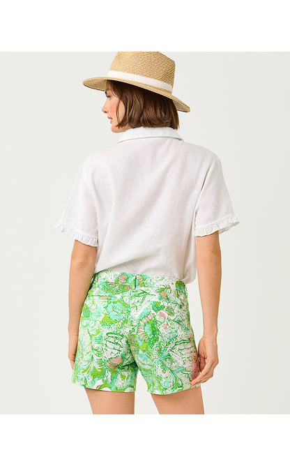CARDEN RUFFLE TOP, RESORT WHITE