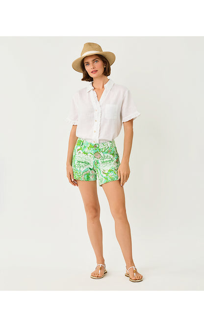 CARDEN RUFFLE TOP, RESORT WHITE