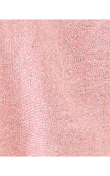 CARDEN RUFFLE TOP, SORBET PINK X RESORT WHITE
