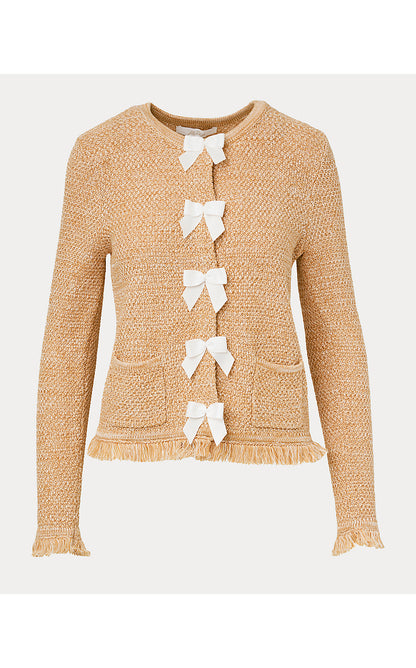 KELSO CARDIGAN, ICED LATTE MARL