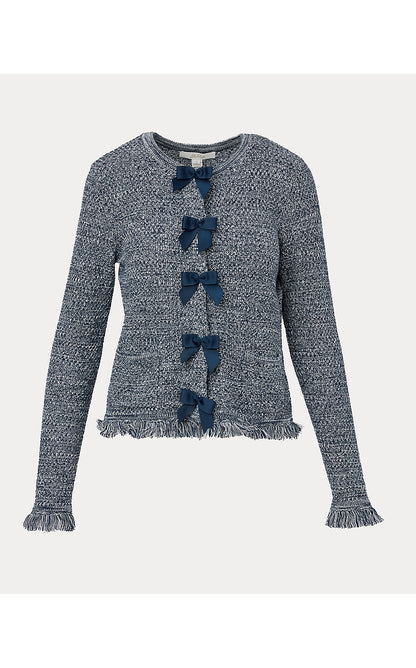 KELSO CARDIGAN, LOW TIDE NAVY MARL