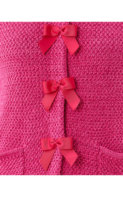 KELSO CARDIGAN, PINK ASTER MARL