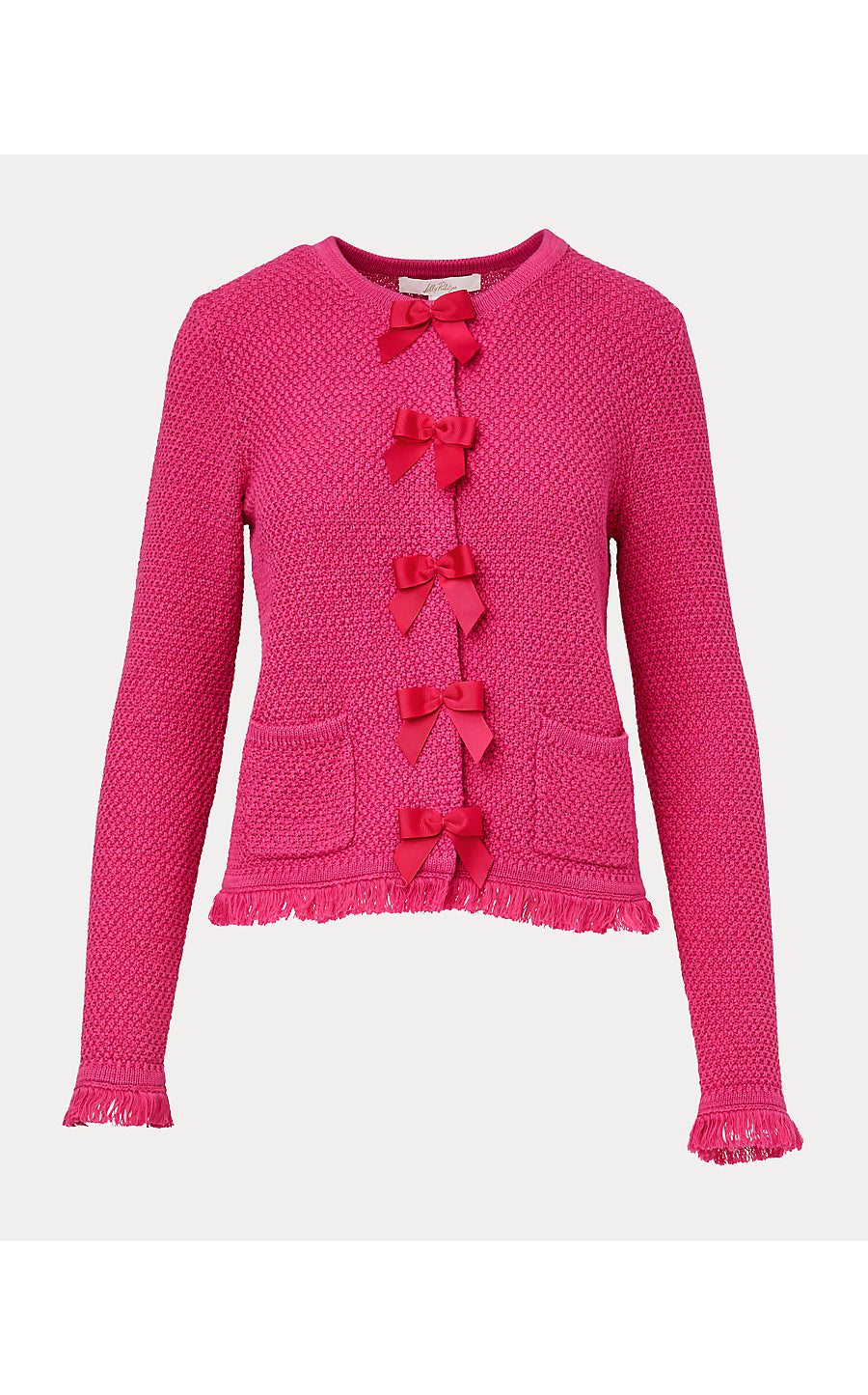 KELSO CARDIGAN, PINK ASTER MARL