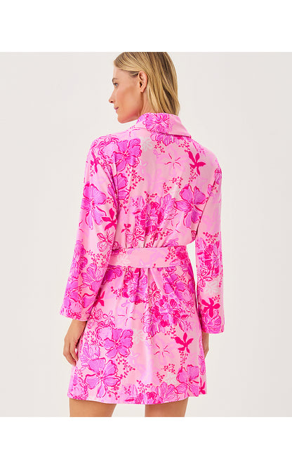 ISSIE PJ KNIT ROBE, PARIGI PINK SUPPORTING SQUAD