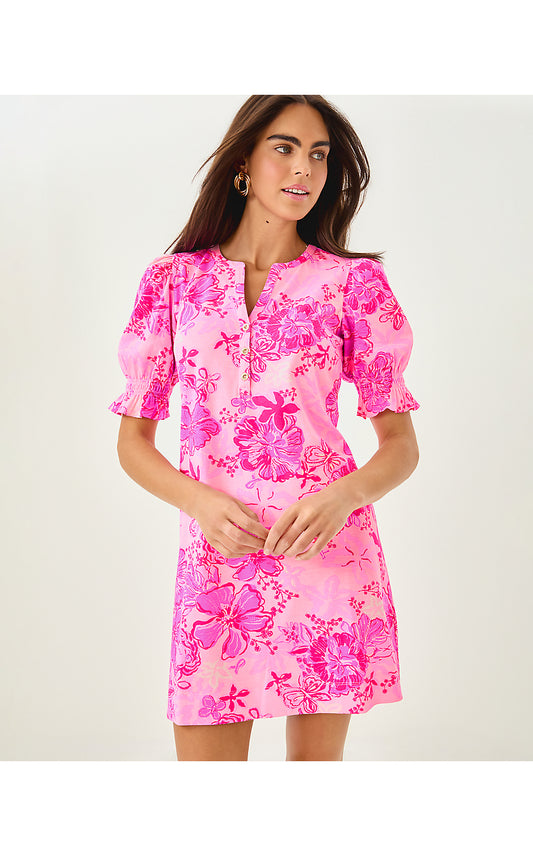 DELSIE DRESS, PARIGI PINK SUPPORTING SQUAD