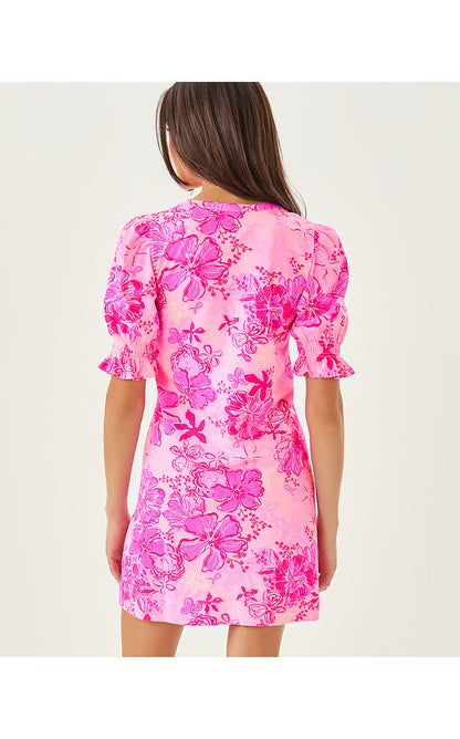 DELSIE DRESS, PARIGI PINK SUPPORTING SQUAD