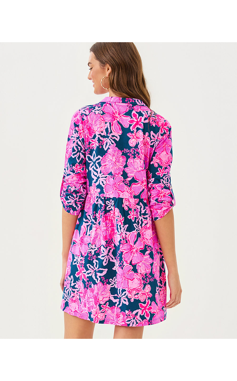SARALYN DRESS, STARLIGHT NAVY ONCE AND FLORAL