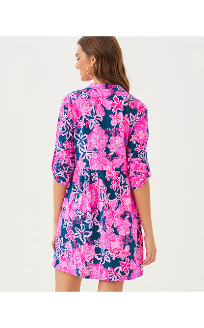 SARALYN DRESS, STARLIGHT NAVY ONCE AND FLORAL
