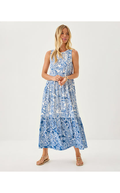 HAYLEIGH MIDI DRESS, STARLIGHT NAVY UNFORGETTABLE