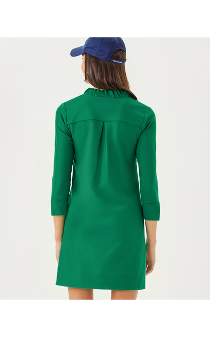 KNIGHTLEY DRESS, FIDDLE LEAF GREEN