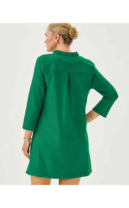 KNIGHTLEY DRESS, FIDDLE LEAF GREEN