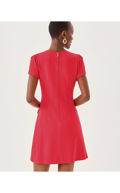 FALLON DRESS, CHERRY RED