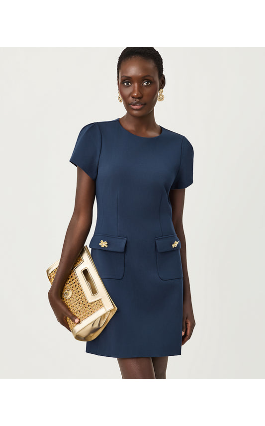 FALLON DRESS, LOW TIDE NAVY