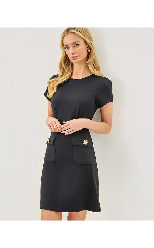 FALLON DRESS, NOIR