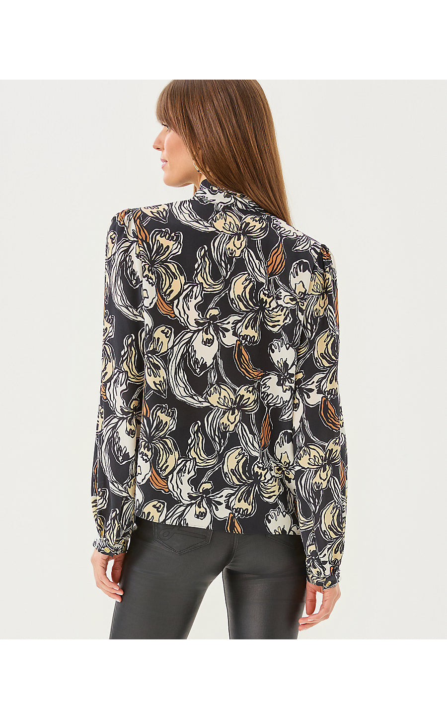 ELANOR SILK TOP, ONYX IRISISTABLE